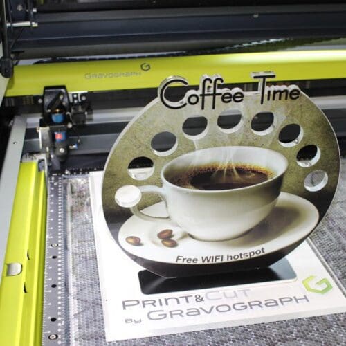 Primer izrezanega izdelka z laserjem LS1000XP