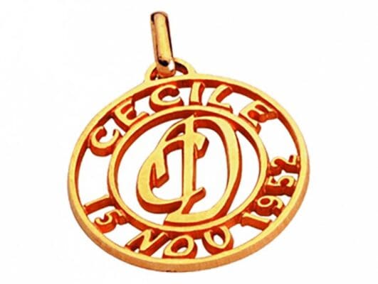 Dizajn za medaljo je bil izdelan s Type Edit programom